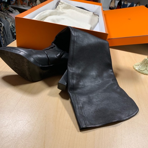 Hermès OTK leather boots - Picture 8 of 8